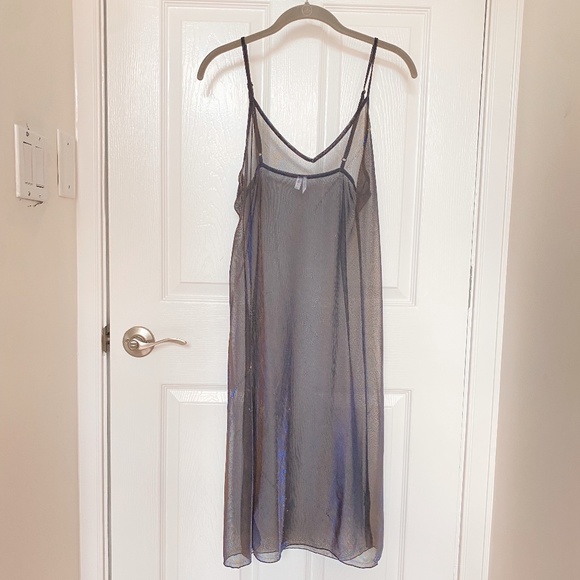 URBAN OUTFITTER SHEER METALLIC DRESS - Picture 3 of 4